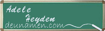 Adele Heyden Visitenkarte